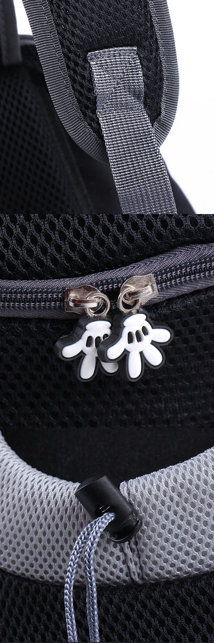 Pet Travel Backpack With Breathable Mesh And Padded Adjustable Straps For Comfort