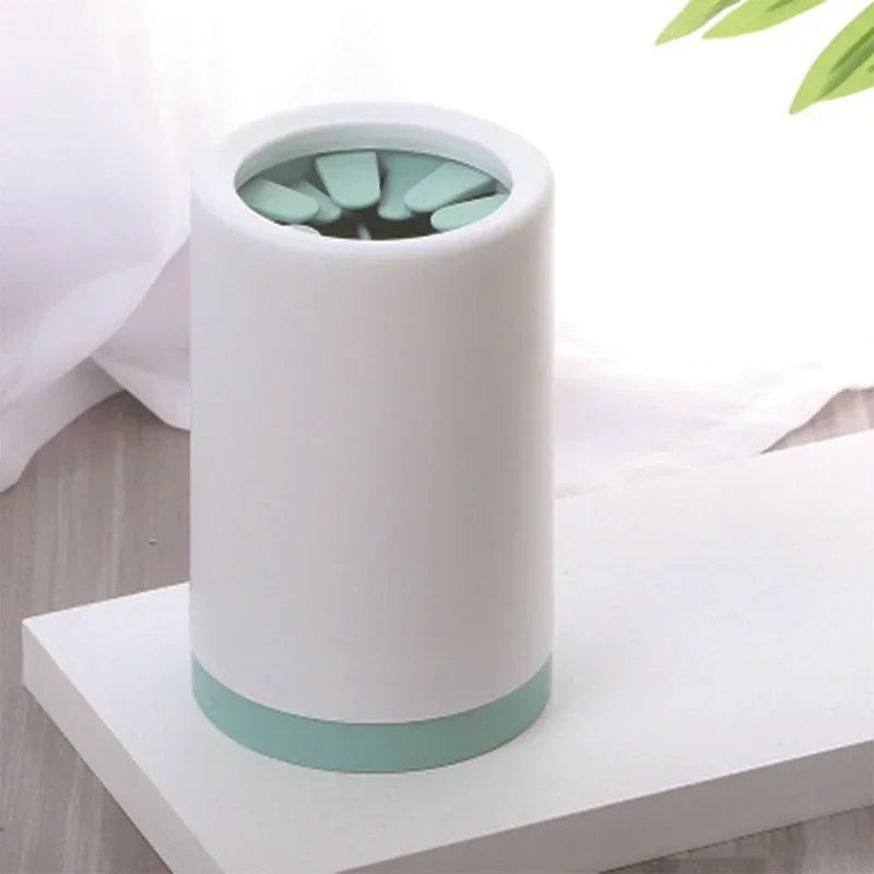 Portable Silicone Dog Paw Washer With 360° Soft Bristle Mud Remover Cup