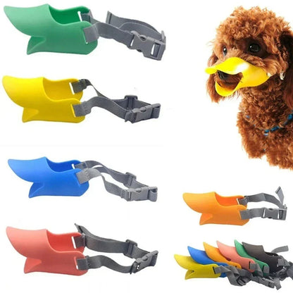 Soft Silicone Duck Bill Dog Muzzle – Humane Anti-Bite, Anti-Scavenging Training Aid