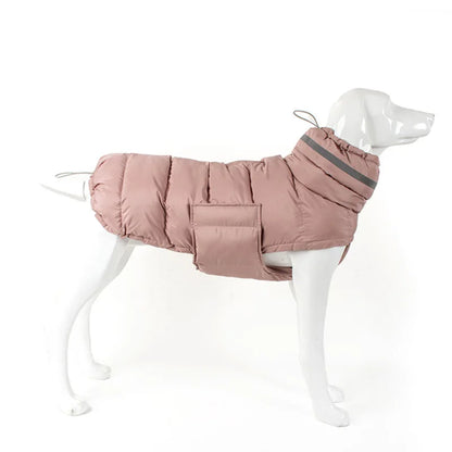 Waterproof Winter Dog Coat With High Neck Thermal Snood And Reflective Safety Design