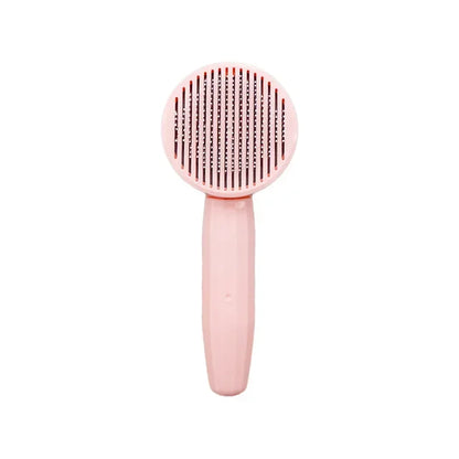 Self-Cleaning Slicker Grooming Brush With One-Click Deshedding And Skin Massage For Pets