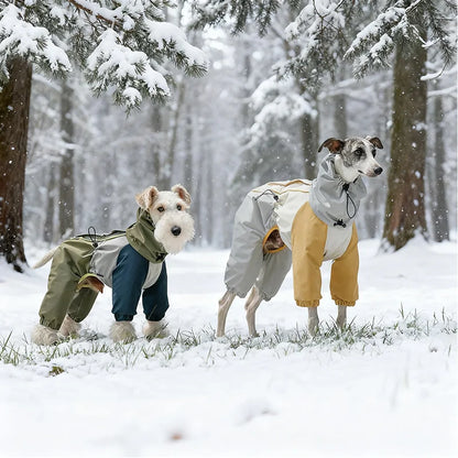 WaterProof Dog Snow Suit Full-Body Mud-proof Protection For Clean, Dry Walks