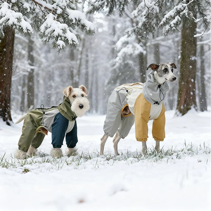 WaterProof Dog Snow Suit Full-Body Mud-proof Protection For Clean, Dry Walks