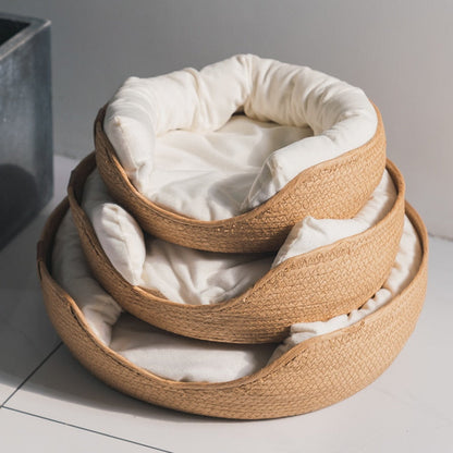 Eco-Friendly Bamboo Fiber Breathable Pet Bed For Dogs And Cats