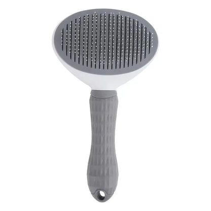 Self-Cleaning Slicker Grooming Brush With One-Click Deshedding And Skin Massage For Pets