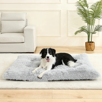Soft Plush Calming Dog Bed With Orthopedic Support And Anti-Anxiety Comfort