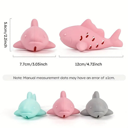 Silicone Fish Cat Treat Toy – Bite-Resistant Dental Chew & Slow Feeder Dispenser