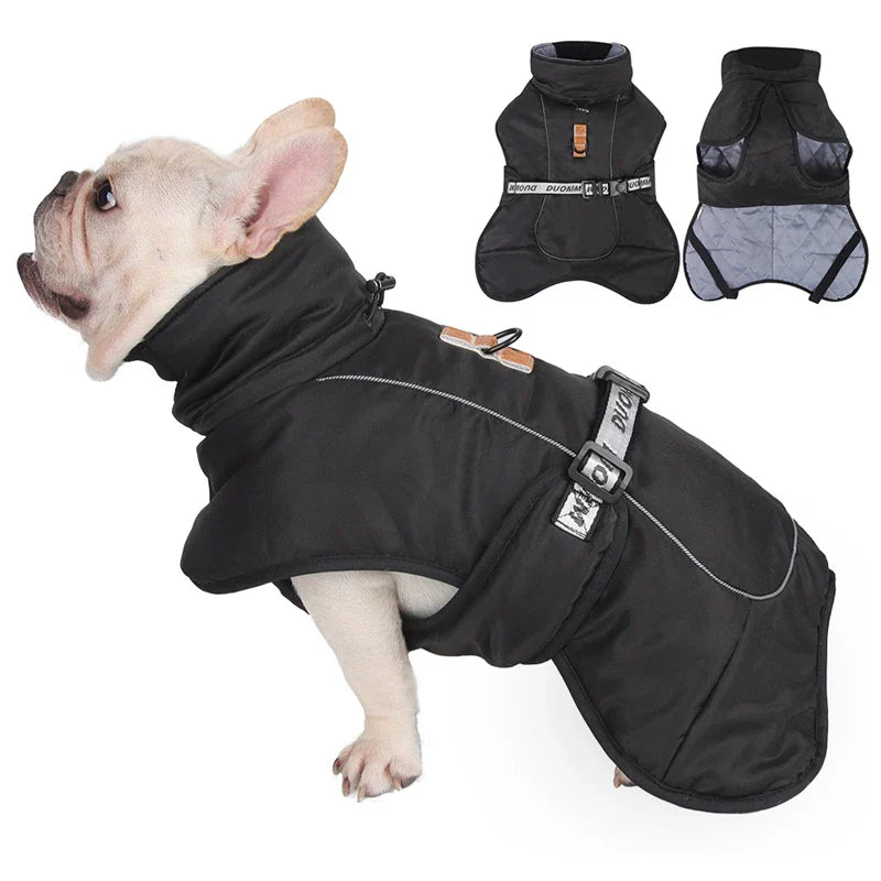 Titan Expedition Waterproof Reflective WInter Coat With Built-in Harness For Large Dogs
