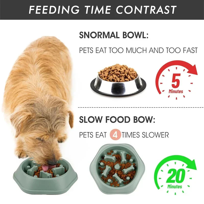 Anti-Choking Slow Feeder Dog Dish With Non-Slip Base – Vet-Recommended Digestive Health Puzzle Feeder