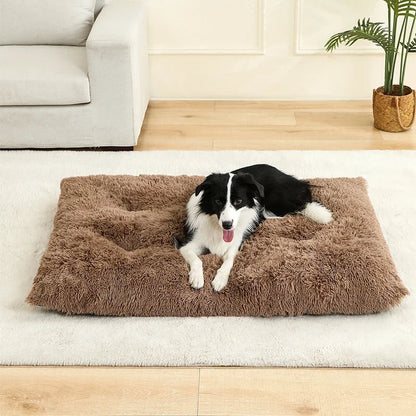Soft Plush Calming Dog Bed With Orthopedic Support And Anti-Anxiety Comfort