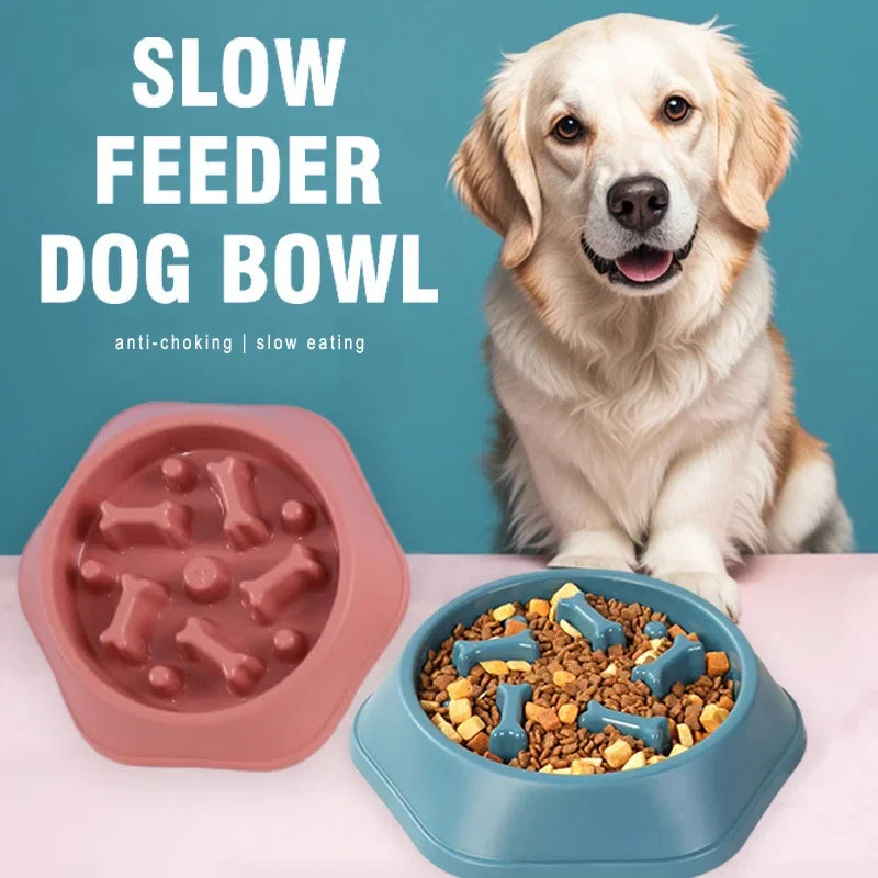 Anti-Choking Slow Feeder Dog Dish With Non-Slip Base – Vet-Recommended Digestive Health Puzzle Feeder