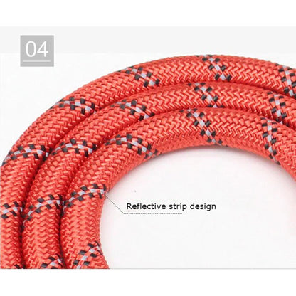 Heavy Duty Dog Lead With Padded Handle, Reflective Climbing-Grade Rope & Swivel Clasp