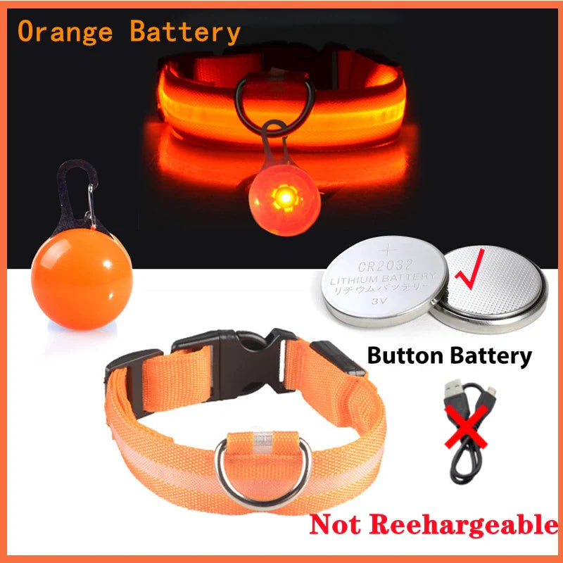 Usb Rechargeable Ultra-Bright Led Dog Collar For Night Safety And Visibility