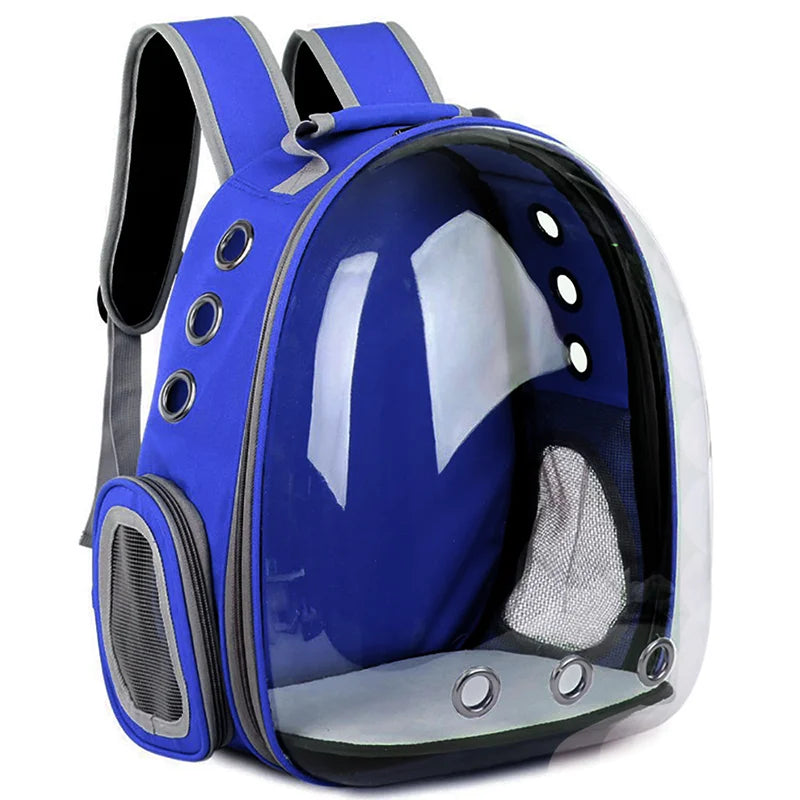 Breathable Clear Bubble Cat Backpack With Panoramic Space Capsule Design And Ventilation