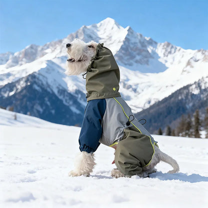WaterProof Dog Snow Suit Full-Body Mud-proof Protection For Clean, Dry Walks
