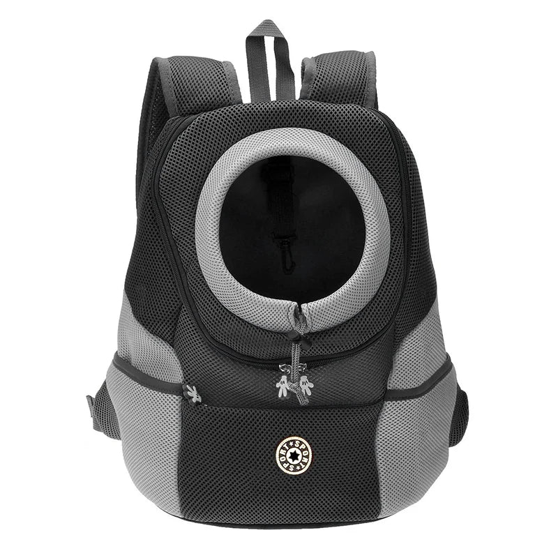 Pet Travel Backpack With Breathable Mesh And Padded Adjustable Straps For Comfort