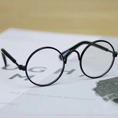 Retro Round Metal Frame Pet Sunglasses For Cats And Small Dogs