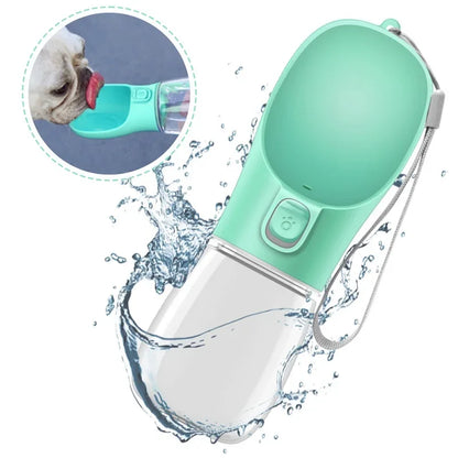 Leak-Proof Portable Dog Water Dispenser With One-Hand Operation Hydration System