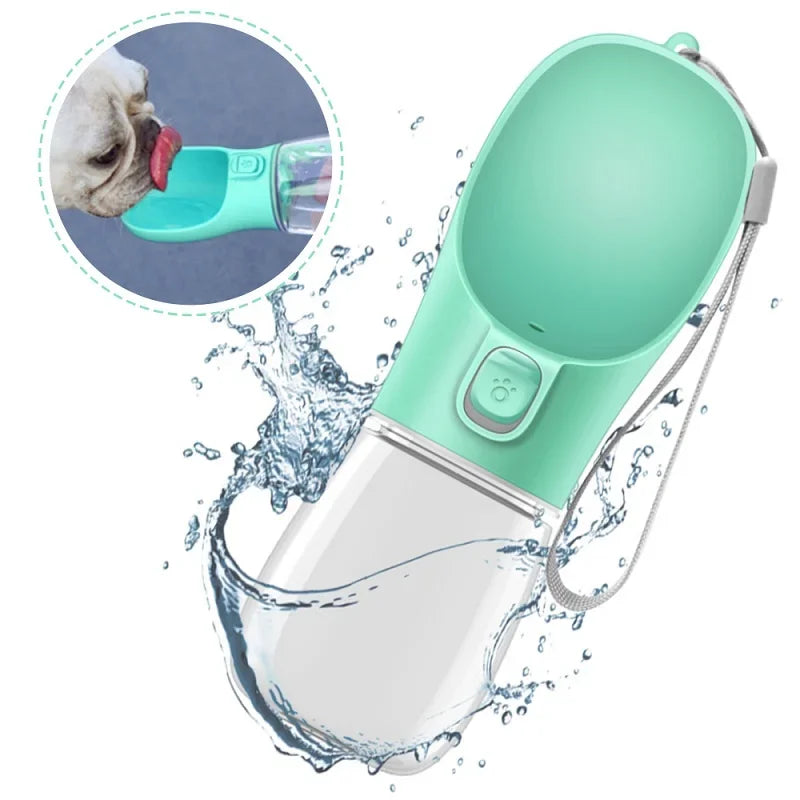 Leak-Proof Portable Dog Water Dispenser With One-Hand Operation Hydration System