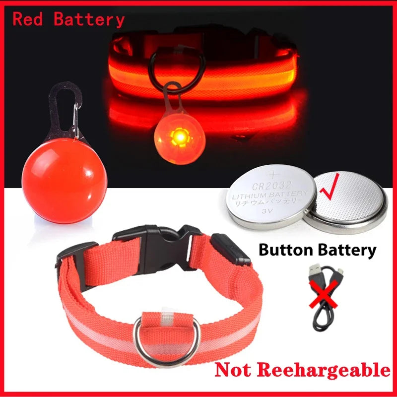 Usb Rechargeable Ultra-Bright Led Dog Collar For Night Safety And Visibility