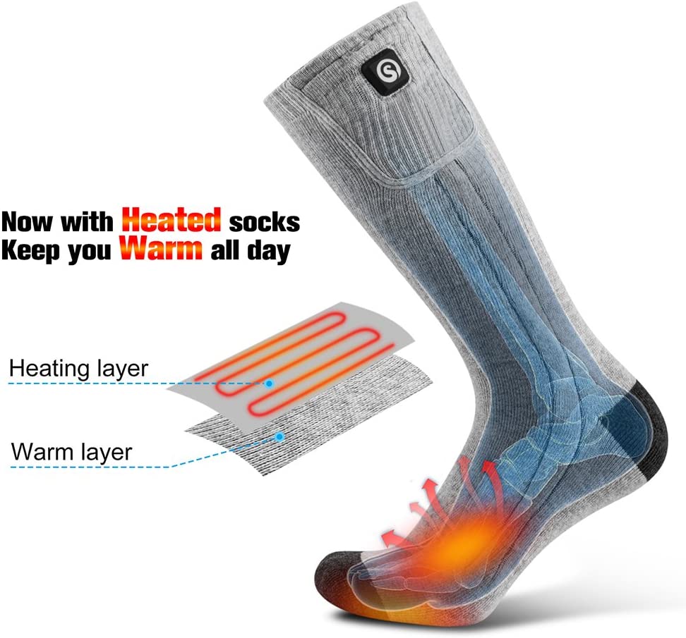 ThermoSocks | Premium Rechargeable Heated Socks for Men and Women
