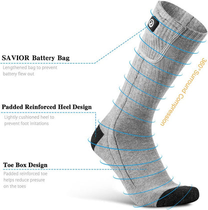 ThermoSocks | Premium Rechargeable Heated Socks for Men and Women