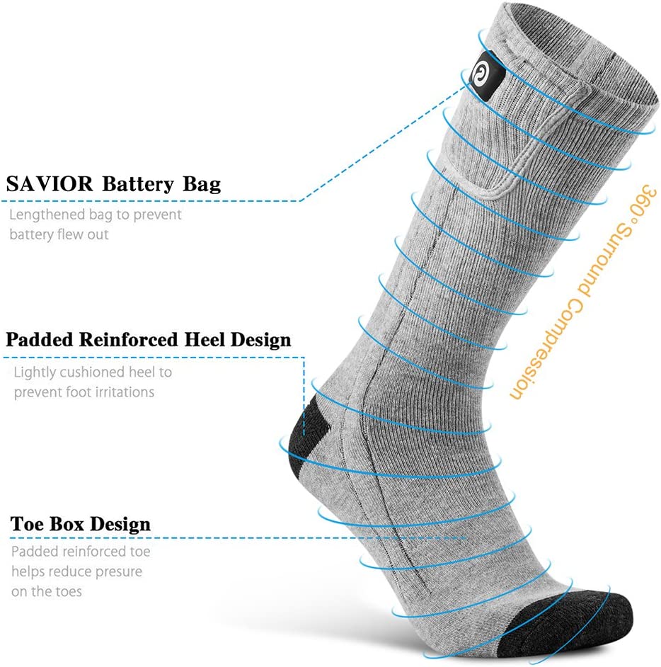 ThermoSocks | Premium Rechargeable Heated Socks for Men and Women