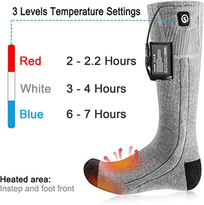 ThermoSocks | Premium Rechargeable Heated Socks for Men and Women