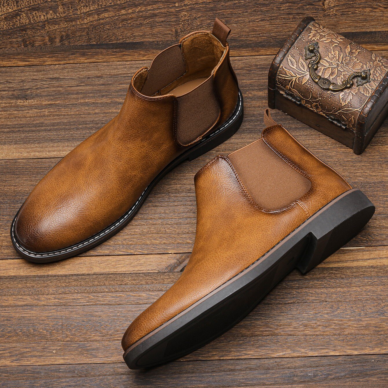 UrbanElegance | Stylish Comfortable Men's Chelsea Boots for All Occasions