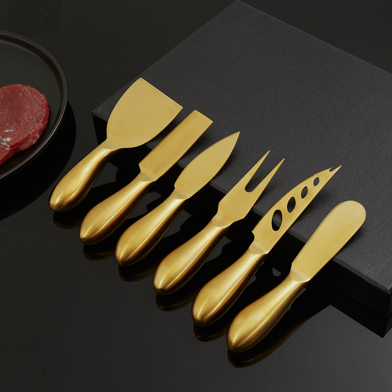 VeneziaCraft | Elegant Practical Stainless Steel Cheese Knife Set