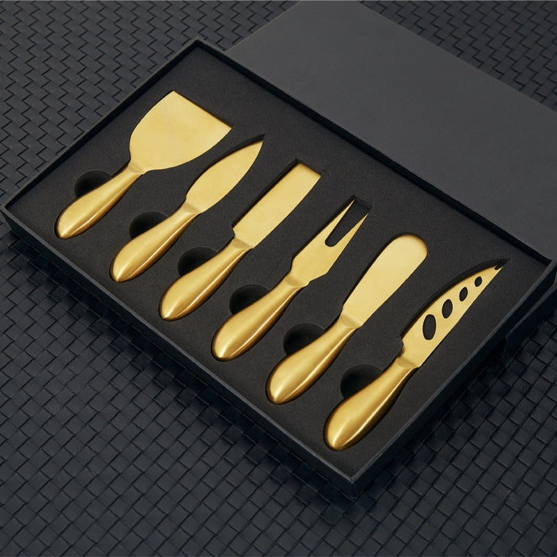 VeneziaCraft | Elegant Practical Stainless Steel Cheese Knife Set