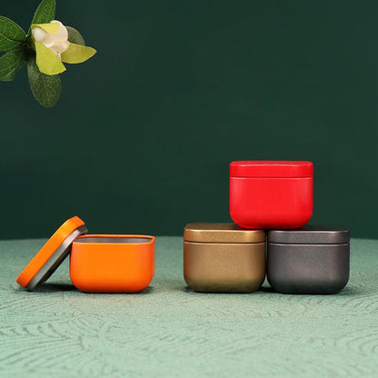 VibrantMetal | Stylish Versatile Small Storage Box for Tea and Snacks