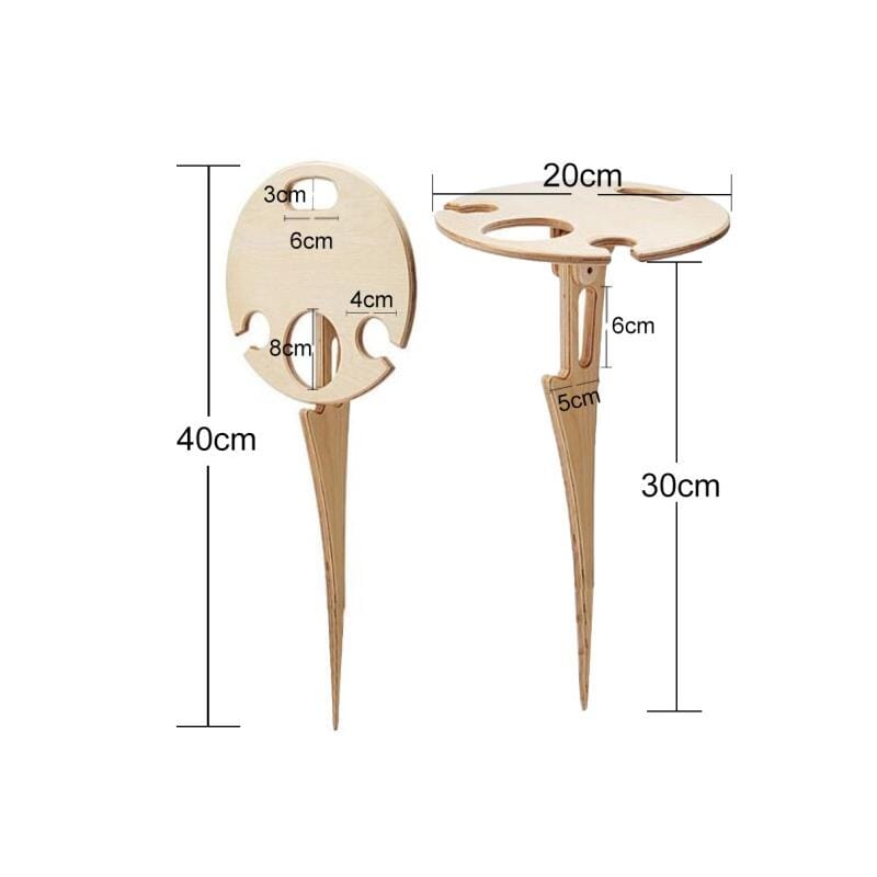 VinoTable | Elegant Portable Folding Outdoor Wine Table