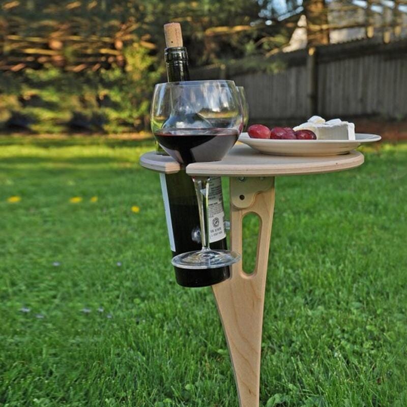 VinoTable | Elegant Portable Folding Outdoor Wine Table