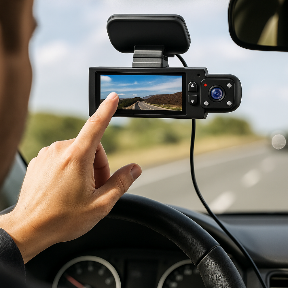 VisionGuard | Advanced Dual Lens 1080p Car Dash Camera with WiFi