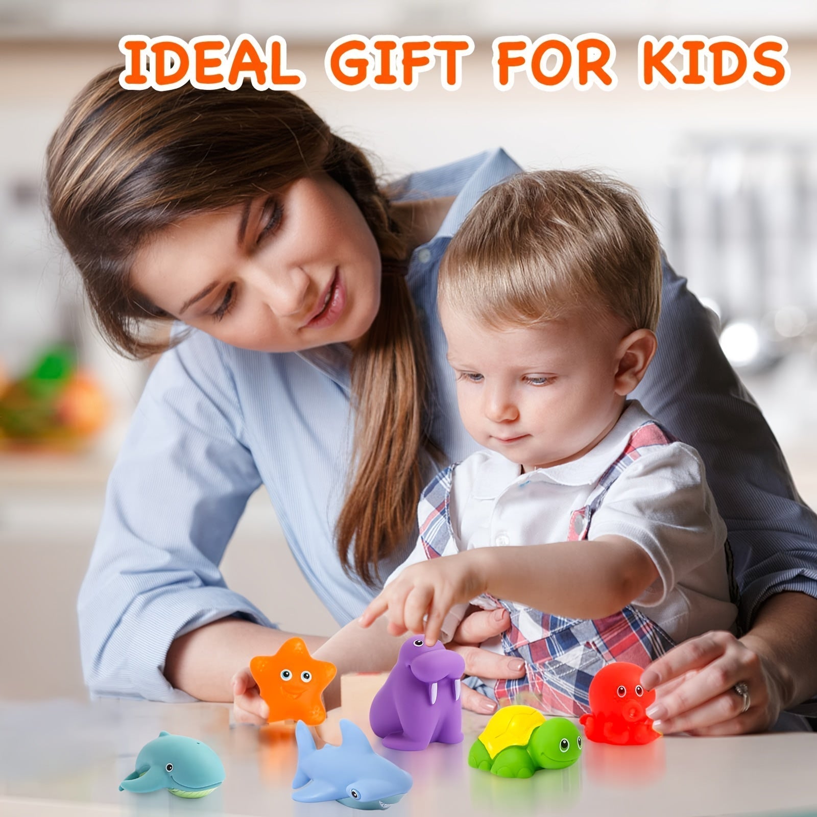 AquaPals | Soft Floating Animal Bath Toy Set for Babies & Toddlers