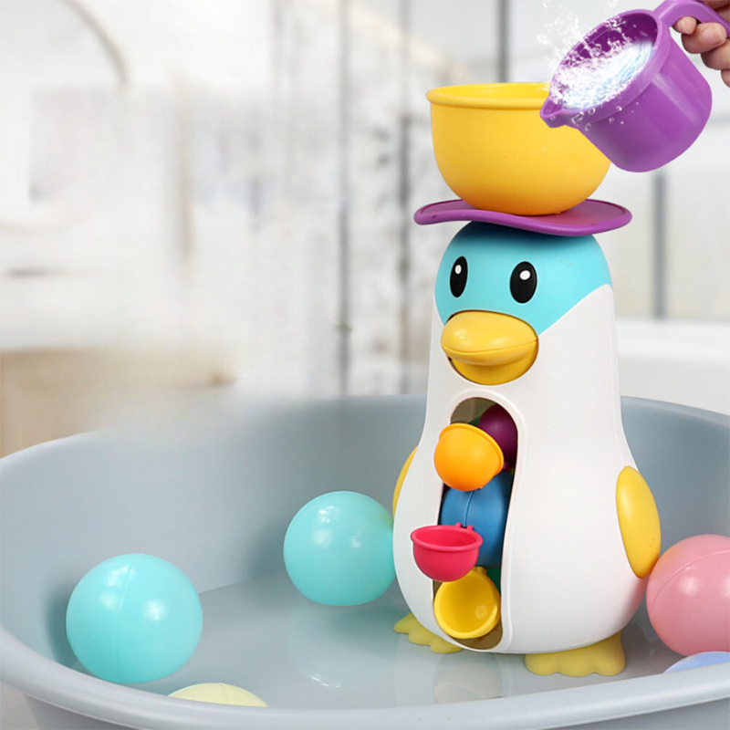 AquaPals | Penguin Waterfall Bath Toy & Activity Station for Kids