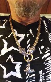 WolfSpirit | Durable Stainless Steel Double-Wolf Head Necklace for Men