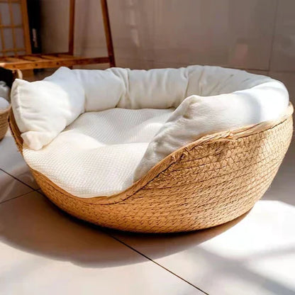 Eco-Friendly Bamboo Fiber Breathable Pet Bed For Dogs And Cats