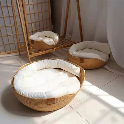 Eco-Friendly Bamboo Fiber Breathable Pet Bed For Dogs And Cats