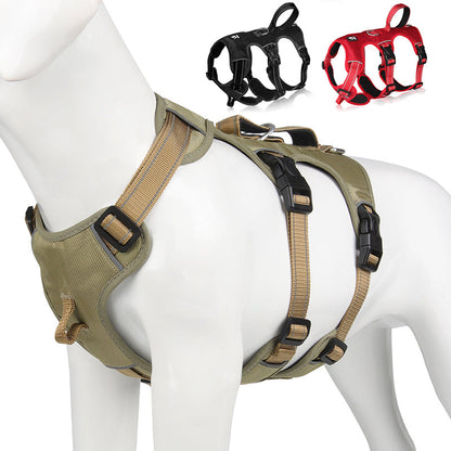 Gripguard Reflective Anti-Pull Dog Harness – Durable Nylon, Escape-Proof Design