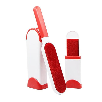Pet Hair Removal Brush With Self-Cleaning Base For Clothes And Furniture