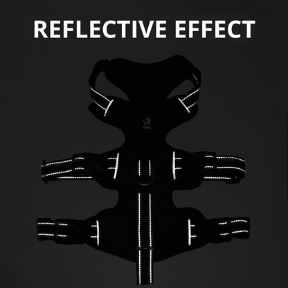 Gripguard Reflective Anti-Pull Dog Harness – Durable Nylon, Escape-Proof Design